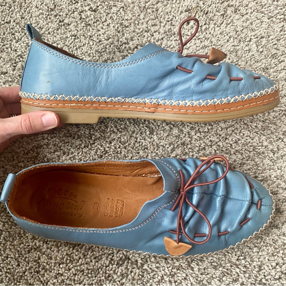 Spring Step Blue BERNA Shoes - Picture 7 of 10